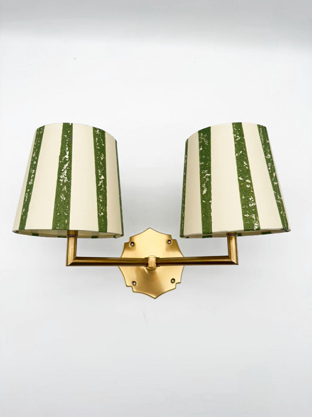 POOKY Double Insignia Cordless Wall Sconce w/ Two Pairs Of Shades