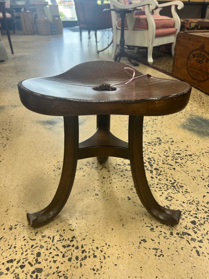 Wood Thebes Triangular Stool