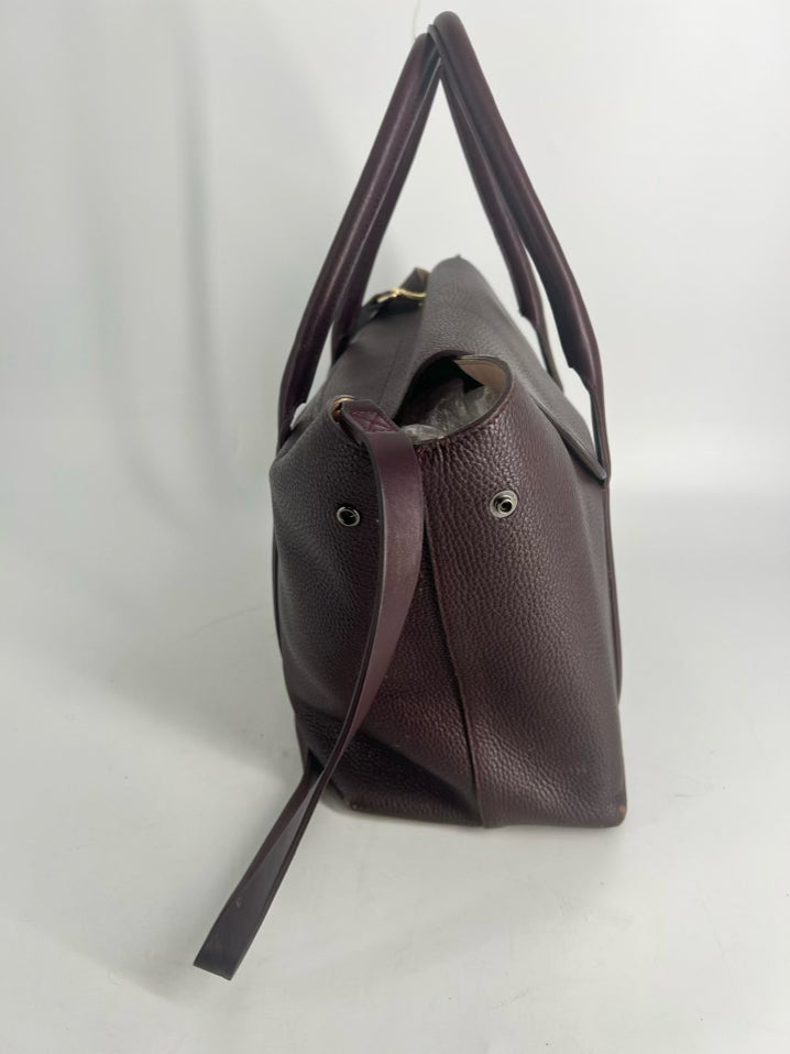 CUYANA Burgundy Leather Tote Bag