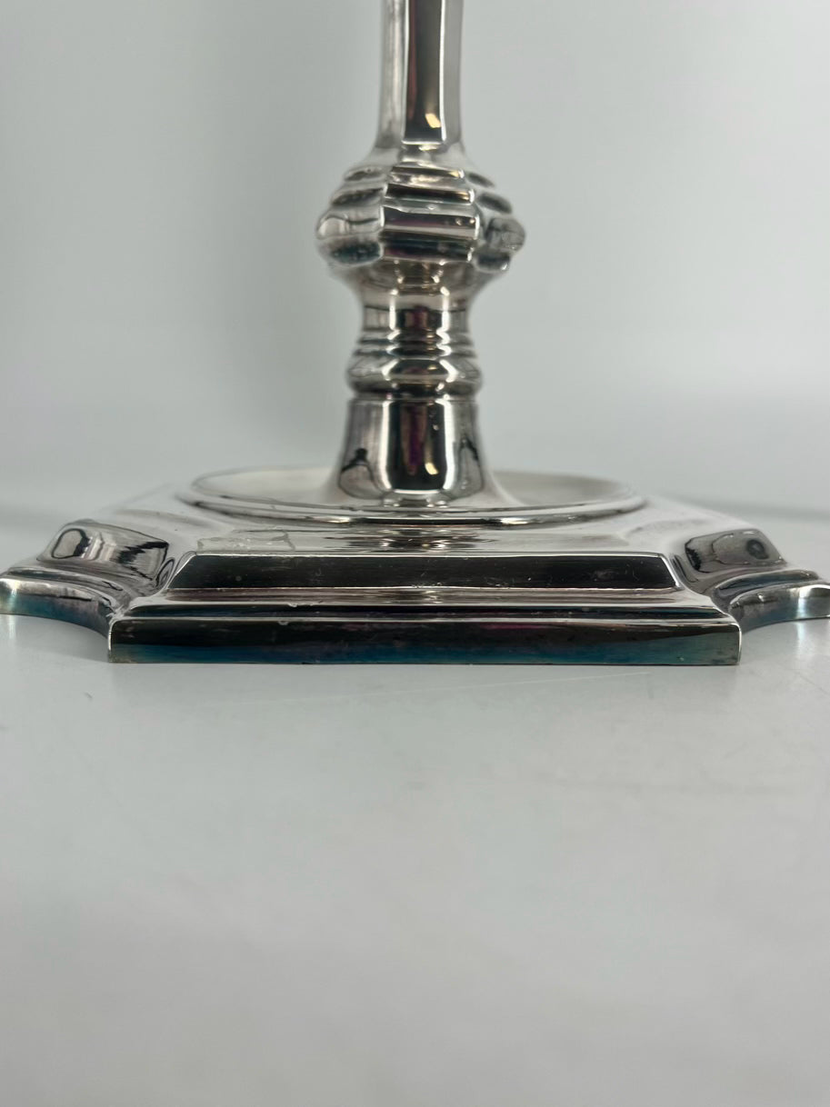 CHELSEA HOUSE Silver Plate Pair of 1984 Candleholders