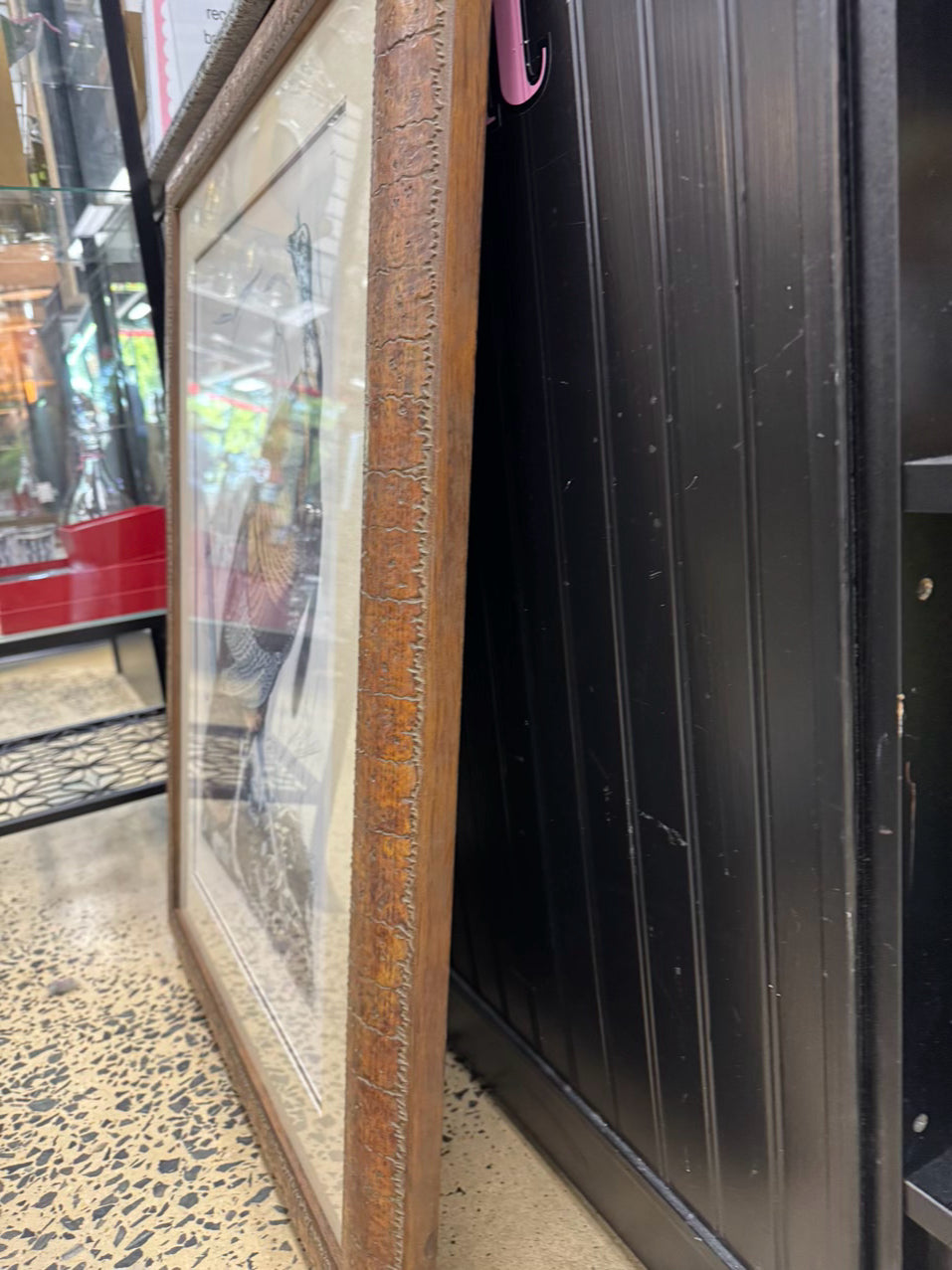 AUDUBON "Wild Turkey" Engraving in Brown Frame