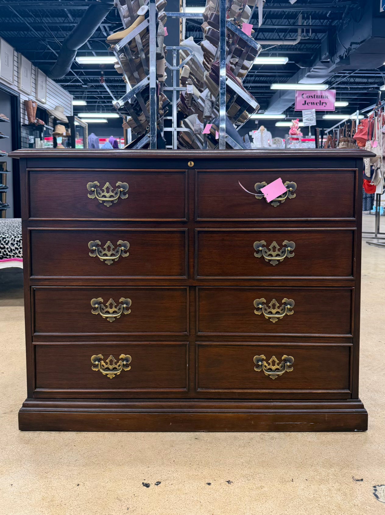 HEKMAN Mahogany 2 drawer File Cabinet