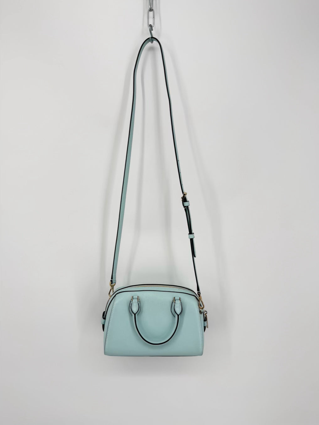 KATE SPADE Ice Blue Leather Crossbody Bag