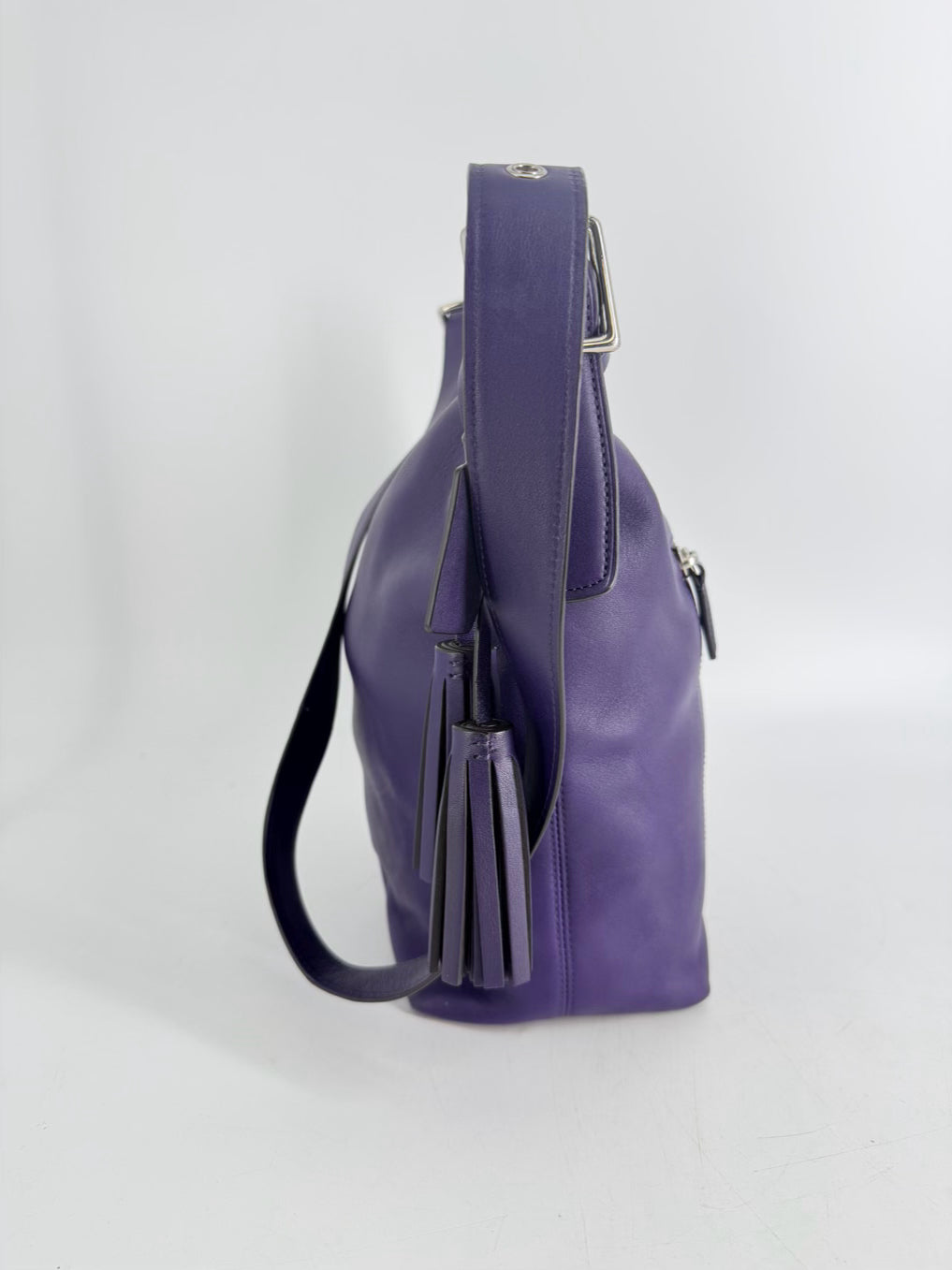 COACH Legacy Eggplant Leather Purse