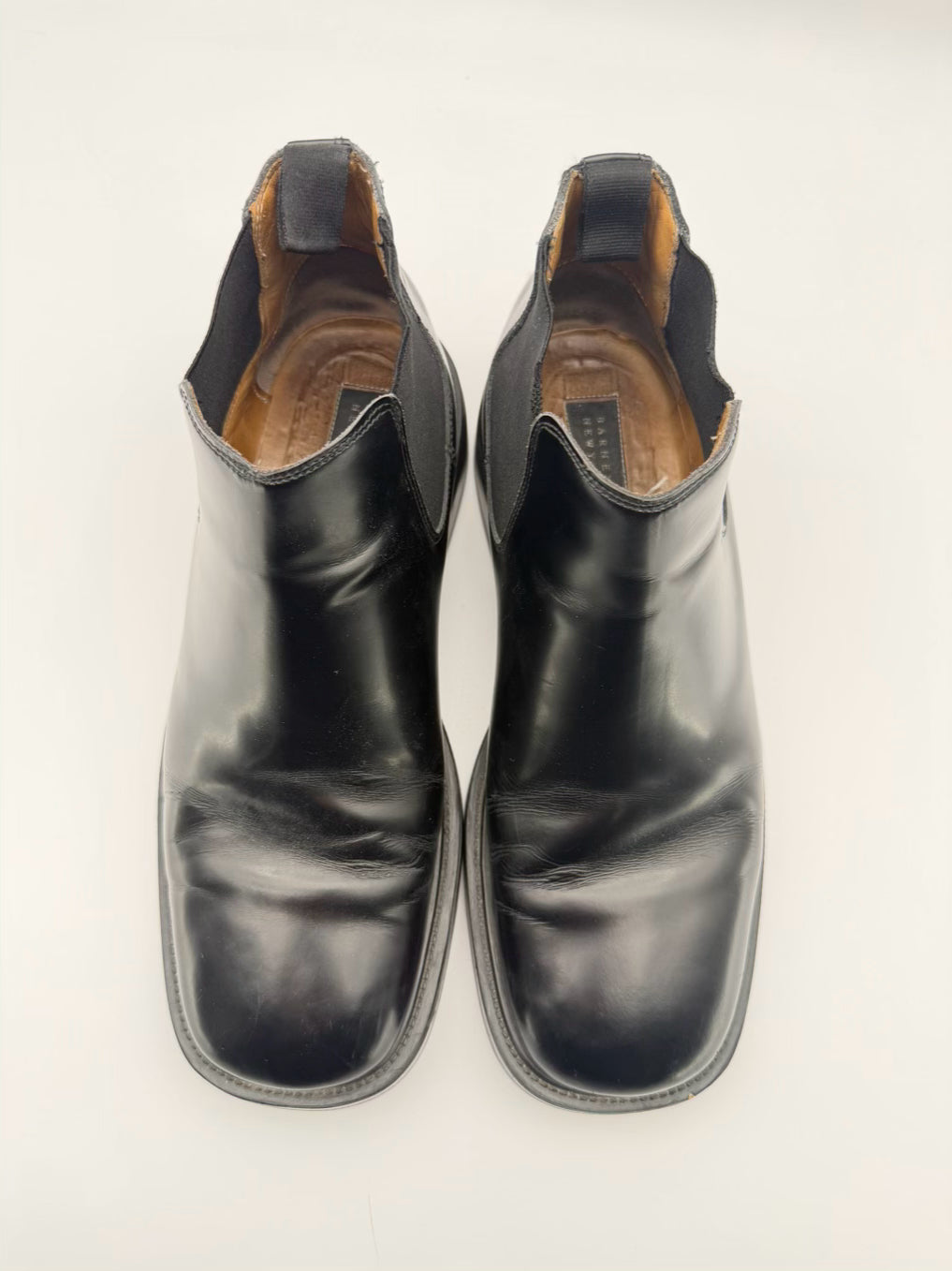 BARNEYS NEW YORK MENS Size 10.5 Black Leather Boots