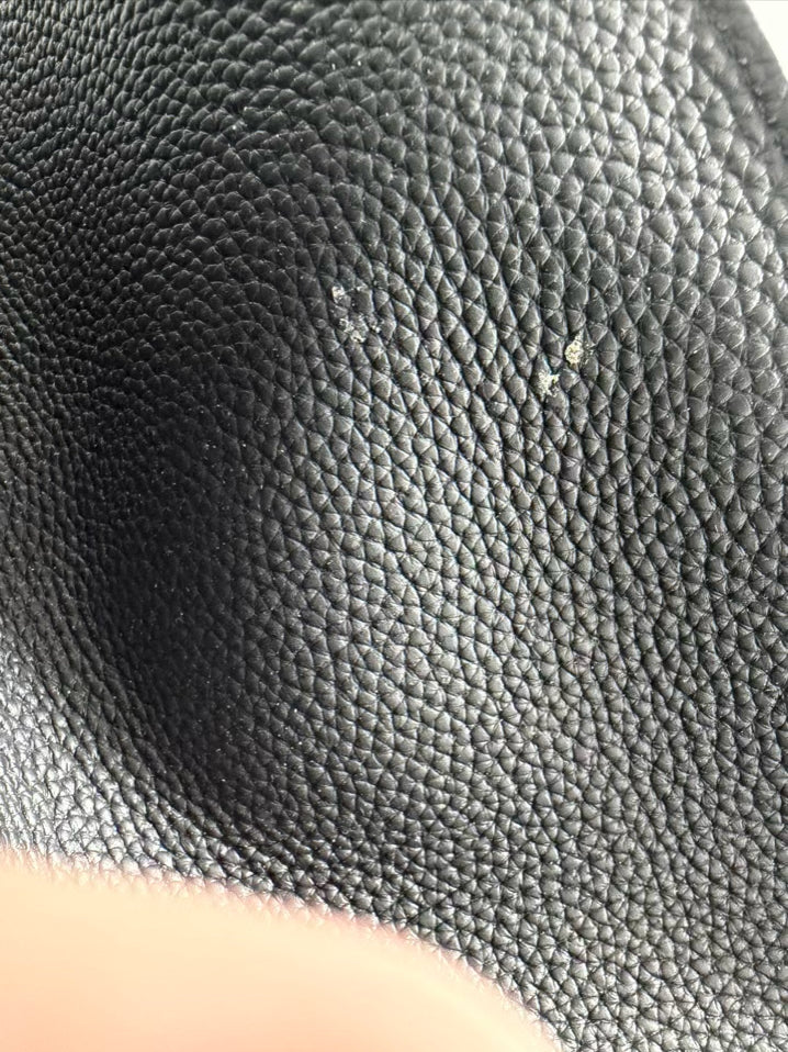 THE ROW Margaux 15 Bag Black Pebbled Leather w/ Silver Hardware
