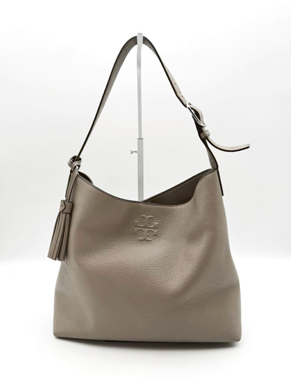 TORY BURCH Taupe Leather Purse