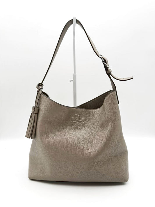 TORY BURCH Taupe Leather Purse
