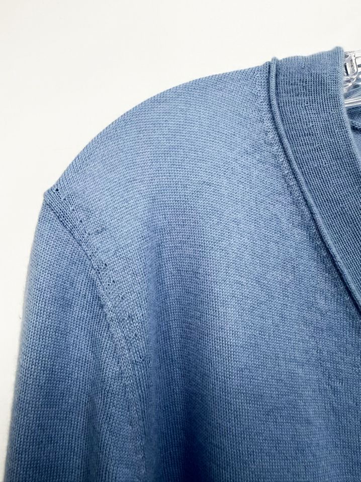 LAFAYETTE 148 Size Wmn's L Sky Blue Cashmere Button up Cardigan