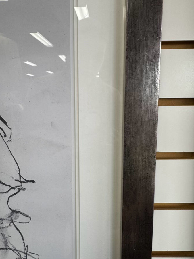 VALORIE DAVIDE "Rex" Print in Brushed Silver Frame