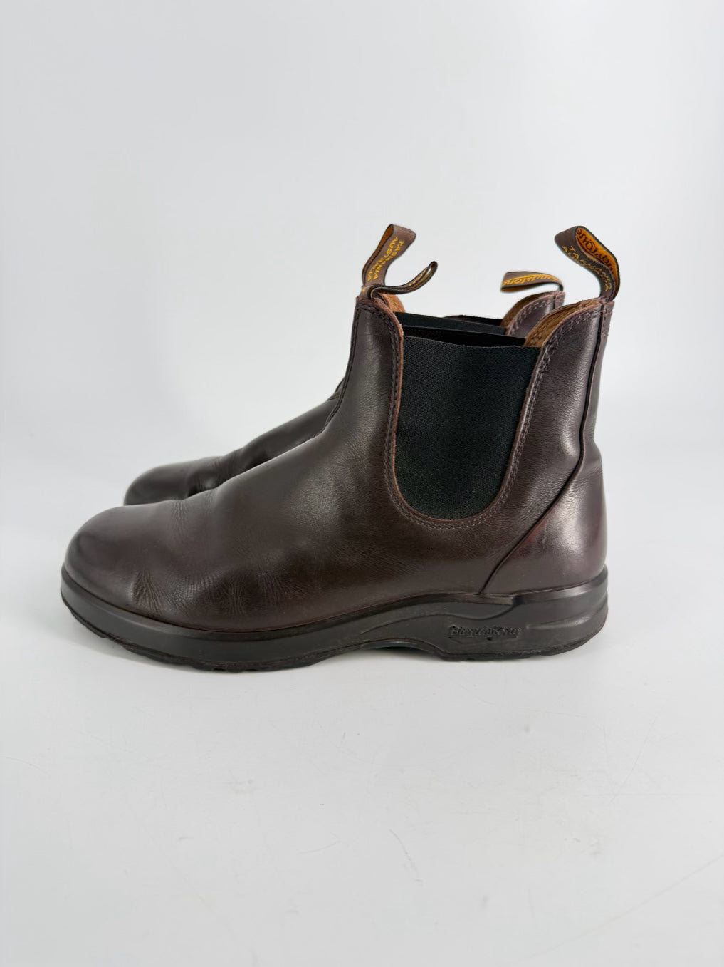 BLUNDSTONE Size 10 Cognac Leather Boots