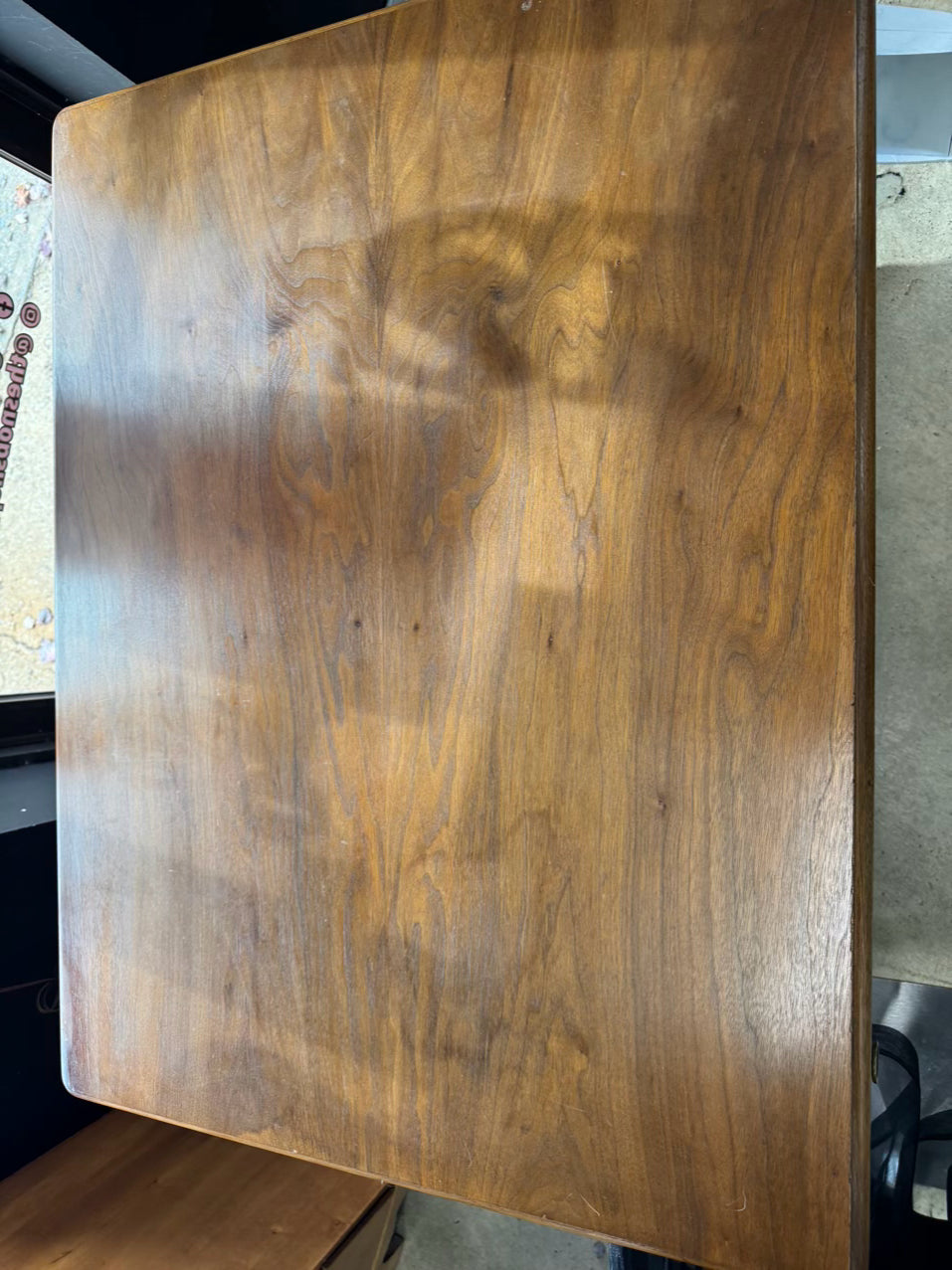 ANTIQUE Wood 3-Drawer Desk