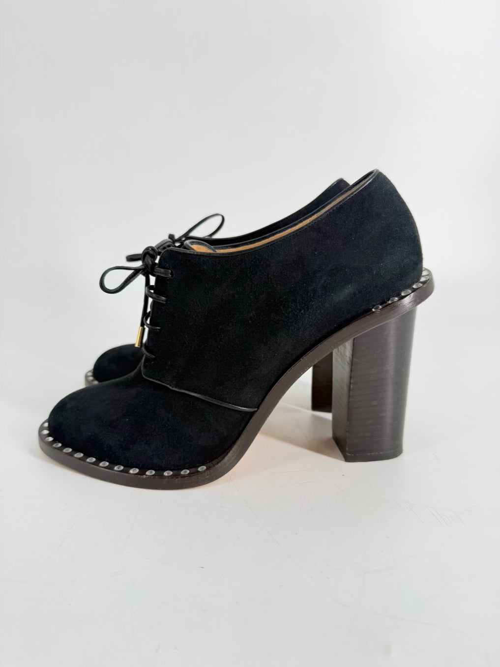 CHARLOTTE OLYMPIA Size 39 Black Studded Detail Heels