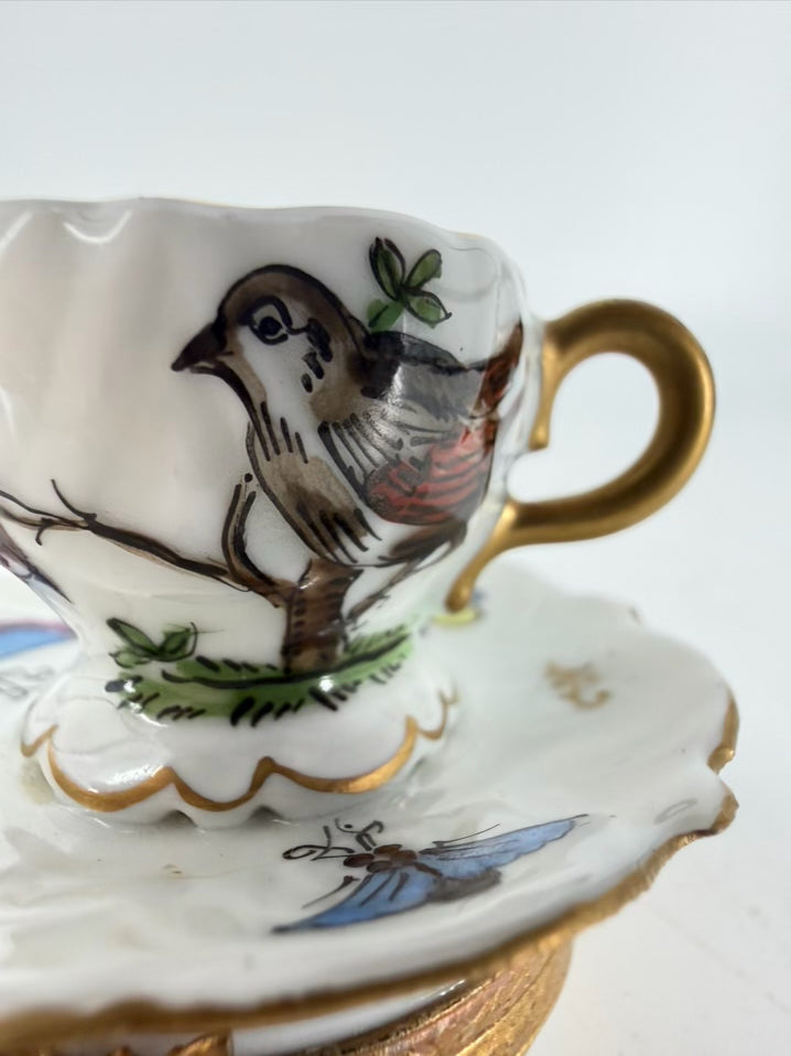 LIMOGES Miniature Cup & Saucer Box