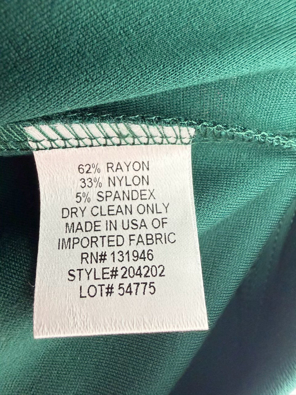 JUDE CONNALLY Trixie Ponte Wmn's Size L Evergreen Pants NWT
