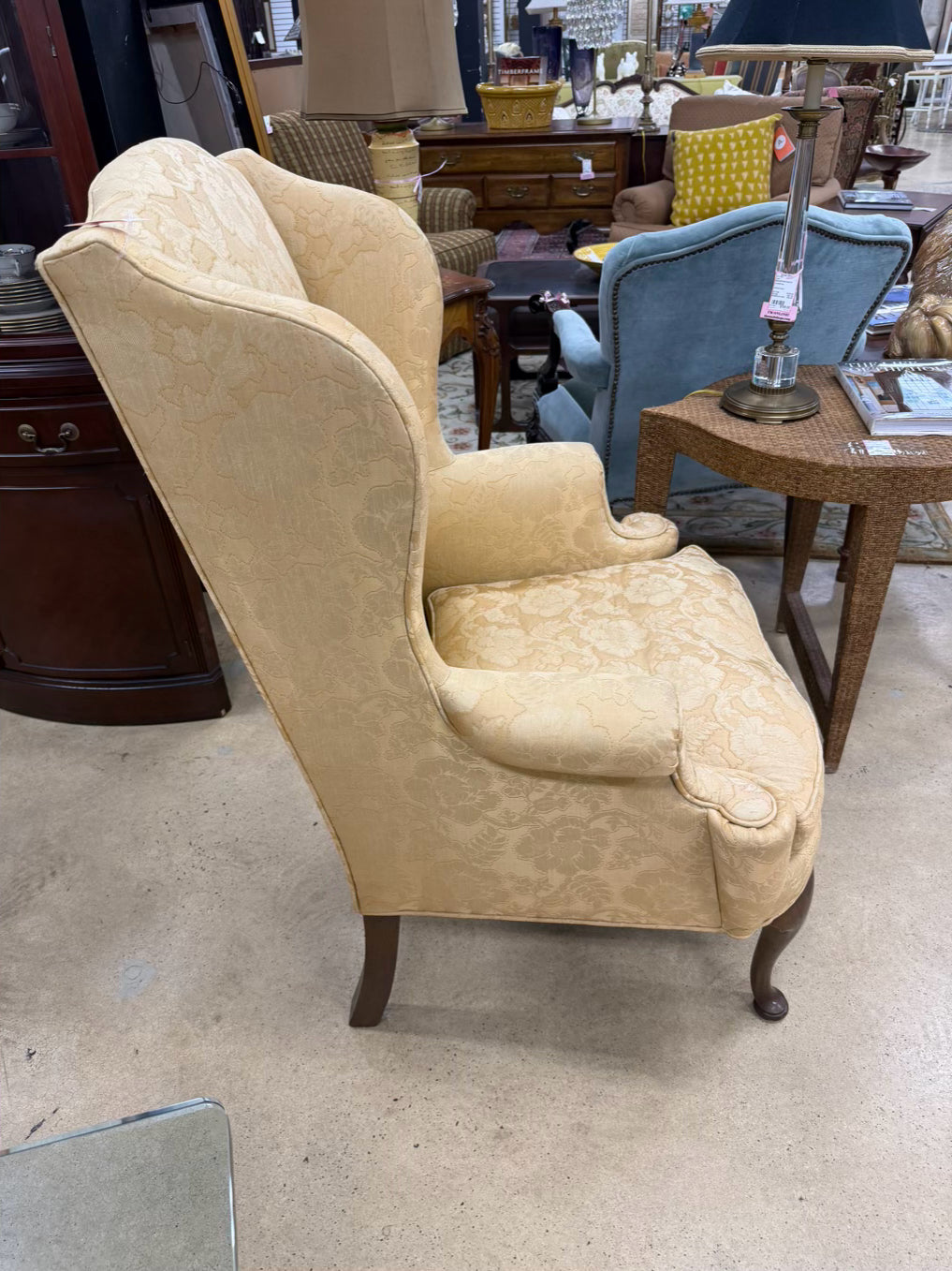 HENREDON Queen Ann Gold Chair