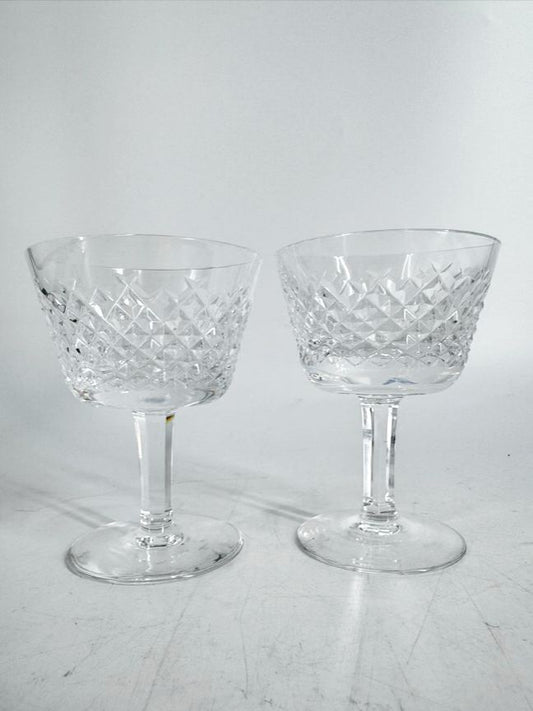 WATERFORD Crystal Alana Set of 2 Small Wine Glasses