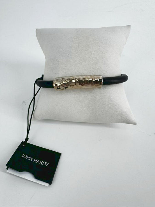 JOHN HARDY STERLING SILVER Black Cord Bracelet NWT