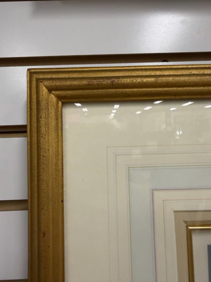 JOHN STOBART Waiting For The Dawn Print In Wood Frame