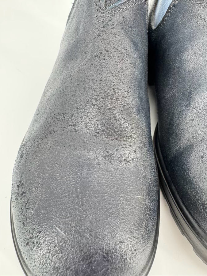 BLUNDSTONE Size 8 Navy Leather Boots
