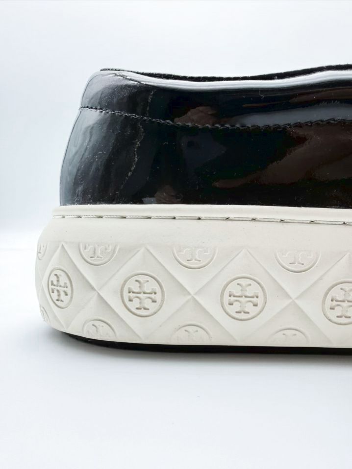 TORY BURCH WMNS Size 9 Black Leather Casual Shoes