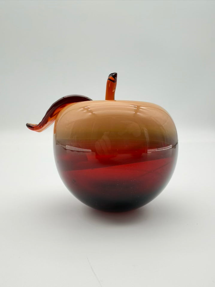 UKRAINE ART GLASS Tan & Cream Glass Fruit