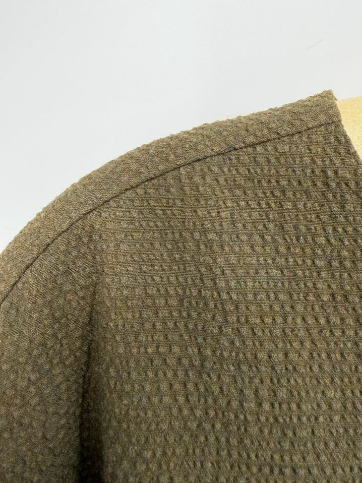 DANIELLE ROLLINS Wmn's Size M Forest Green Wool Blouse