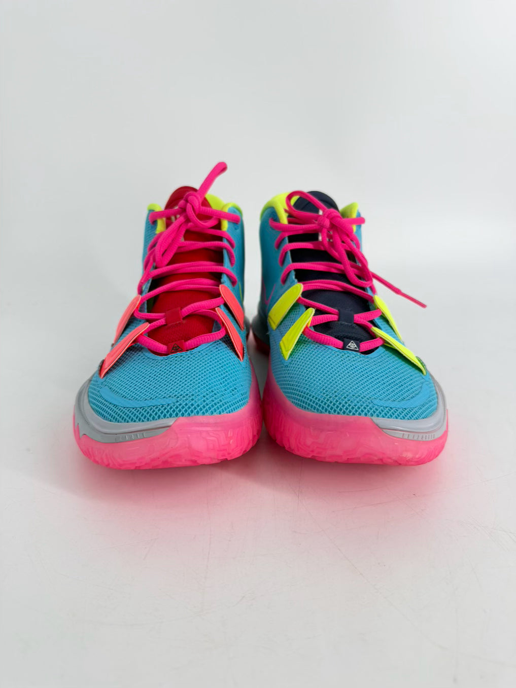 NIKE Kyrie By You 7 Size Men's 11 Blue, Pink & Green Neon Sneakers