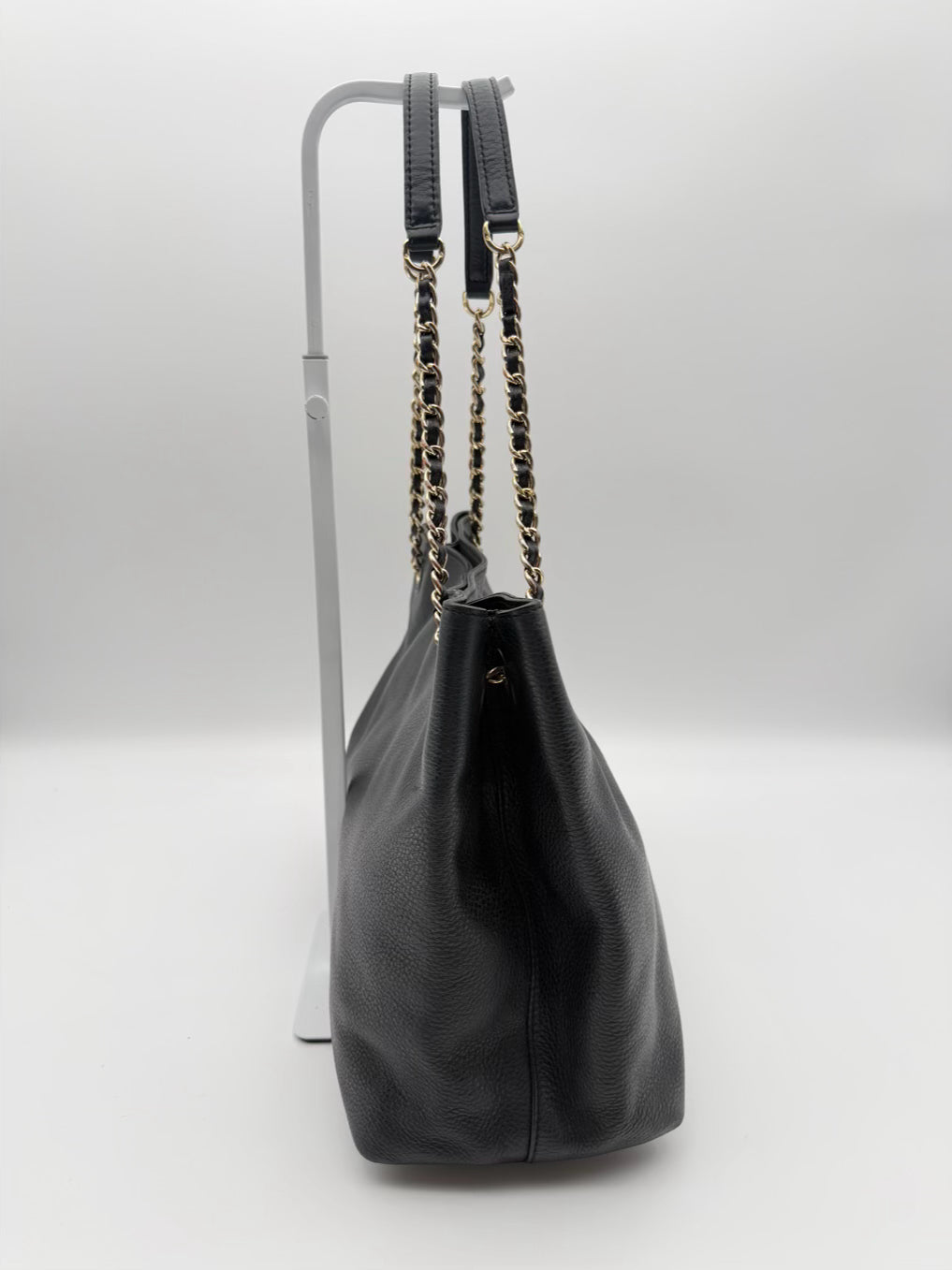 TORY BURCH Black Leather Monogram Purse