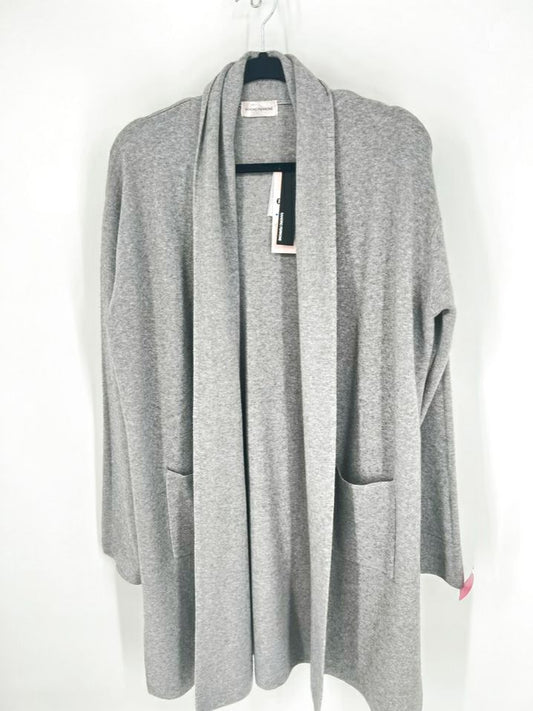 SANDRA FERRONE Size L/XL Gray Duster NWT