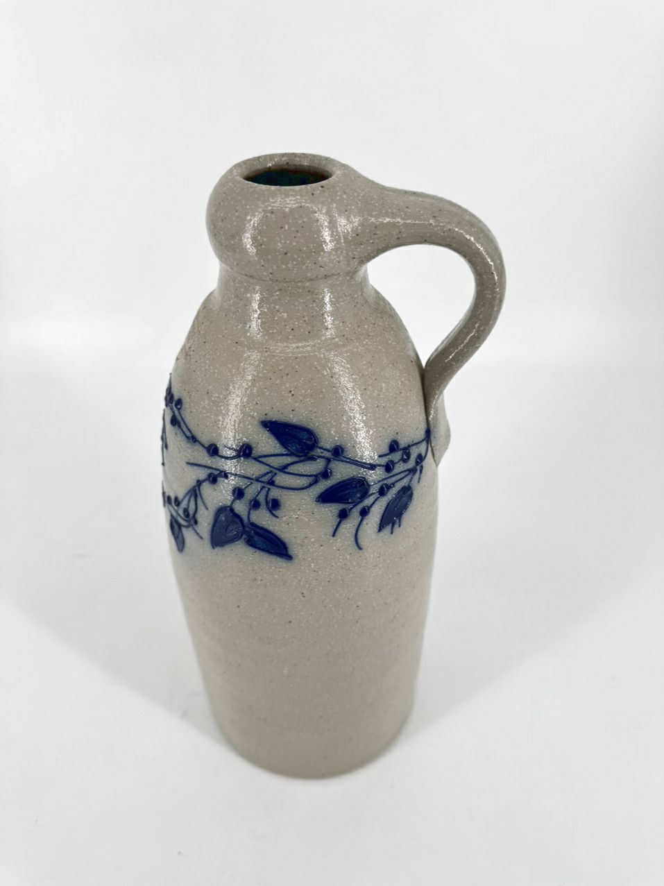 SALMON FALLS Gray & Blue Stoneware Jug