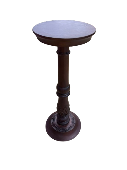 Wood Small Round Plant Stand