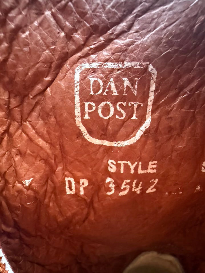 DAN POST WMNS Size 8 Red & Cream Leather Boots