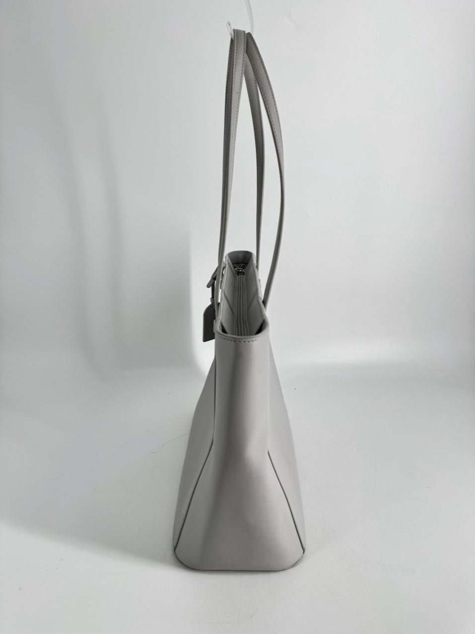 KATE SPADE Gray Leather Tote Bag