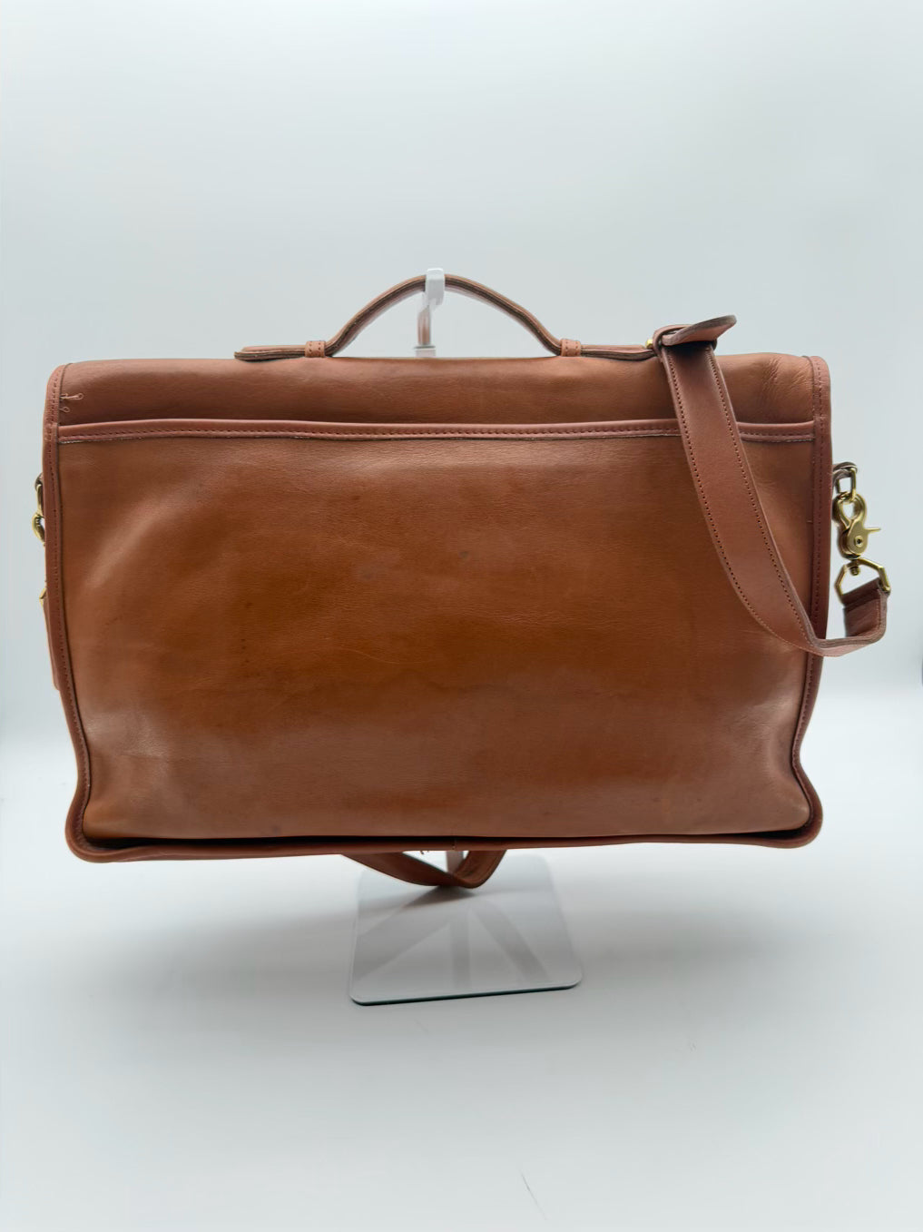 COACH Leather Cognac Briefcase