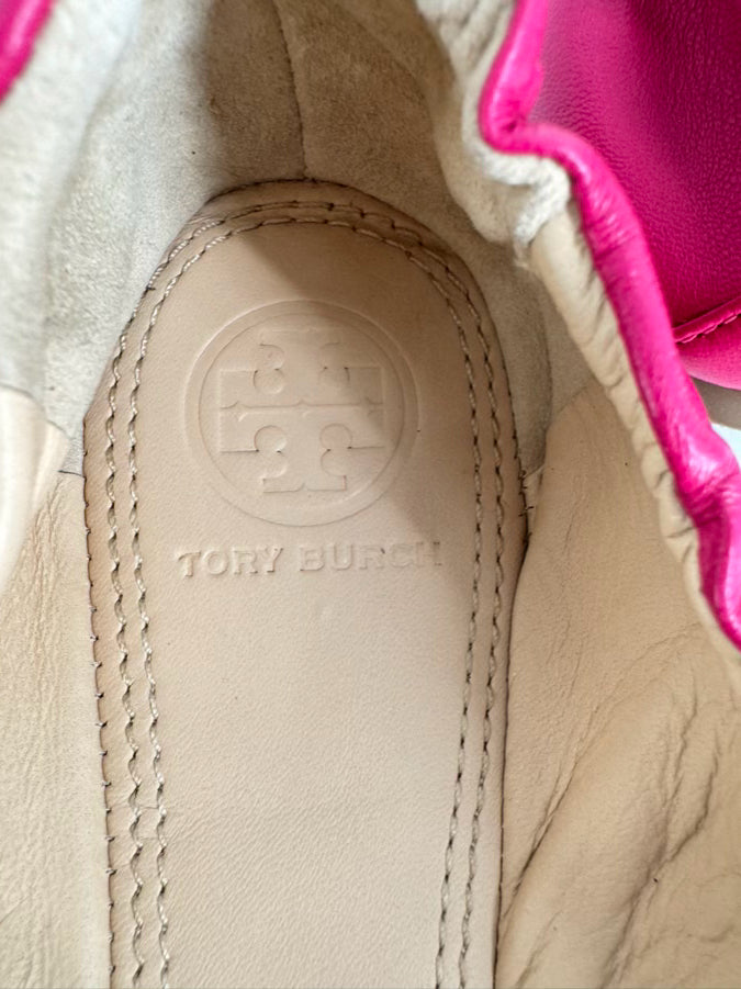 TORY BURCH Size 8.5 Pink Leather Flats