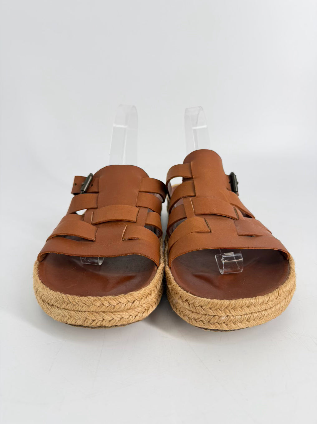 RALPH LAUREN Size 10 Cognac Leather Sandals