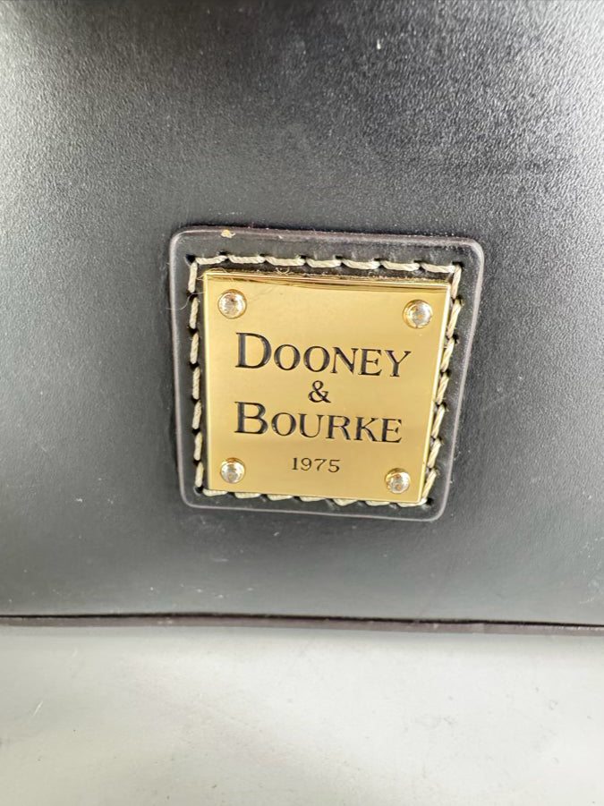 DOONEY & BOURKE Black & Brown Leather Bucket Bag