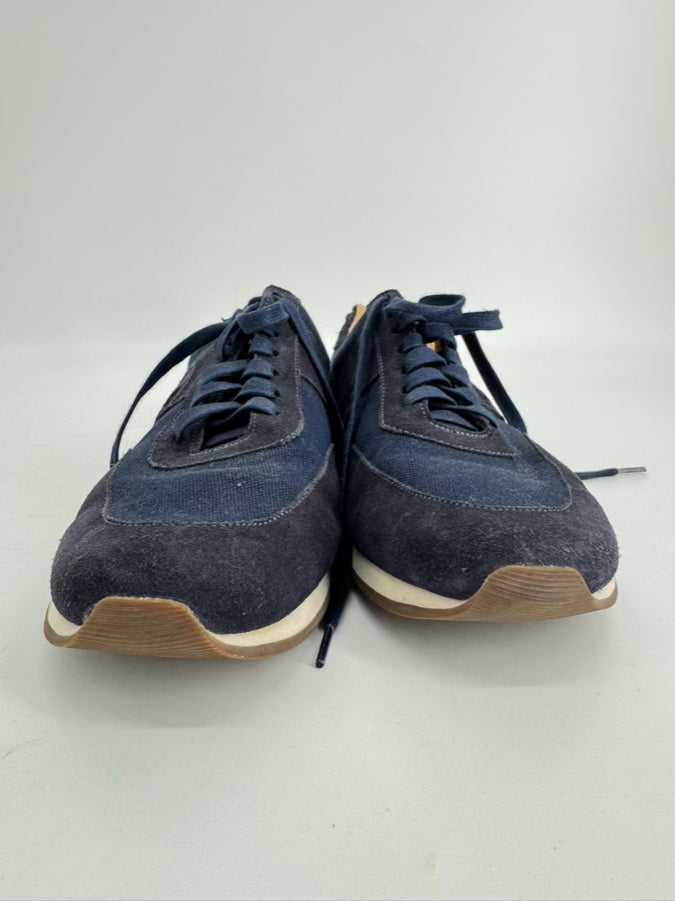 PETER MILLAR Size 10 Navy Suede Sneakers
