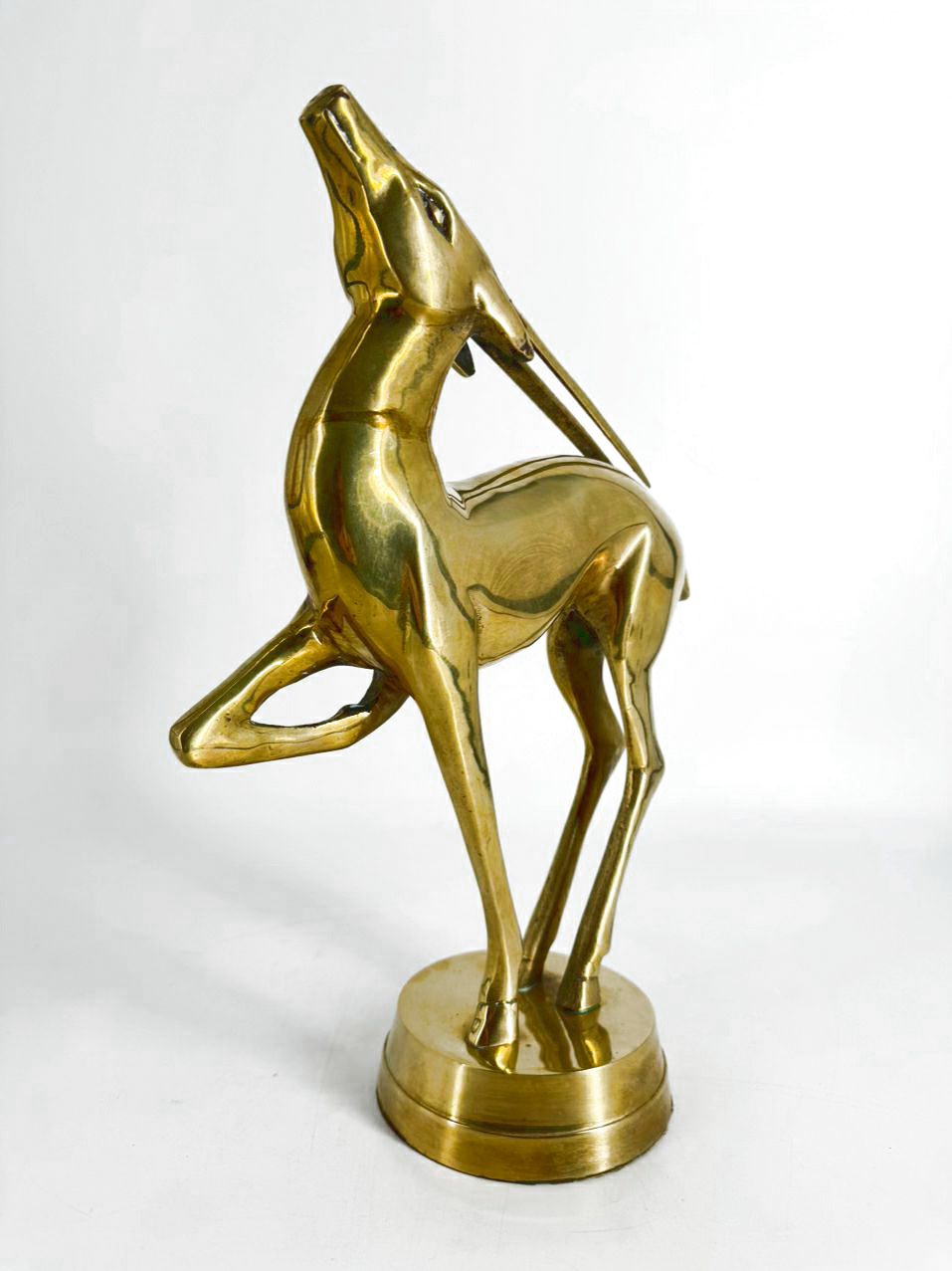 VINTAGE Brass Antelope Figure