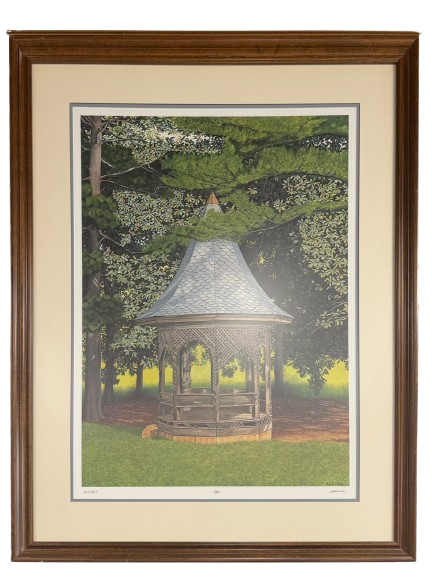SIGNED BOB TIMBERLAKE Grubb's Gazebo # 944/1000 Print In Wood Frame