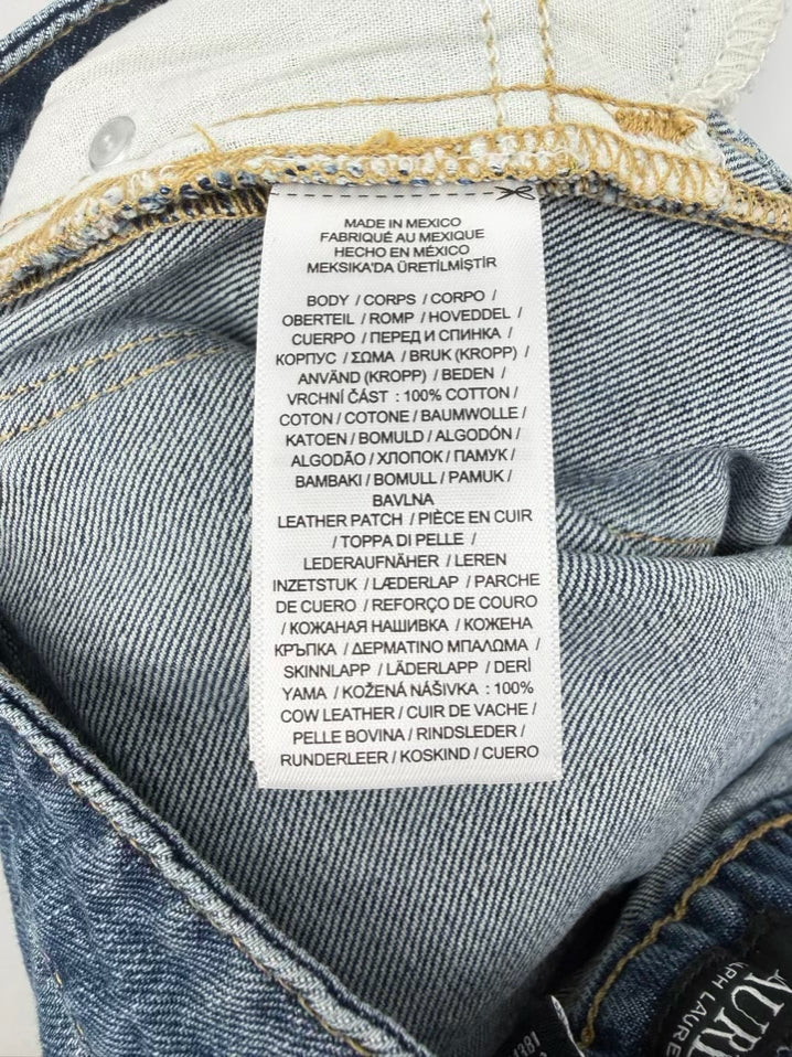 LAUREN RALPH LAUREN Size Wmn's 6 Blue Denim Patchwork Jeans NWT