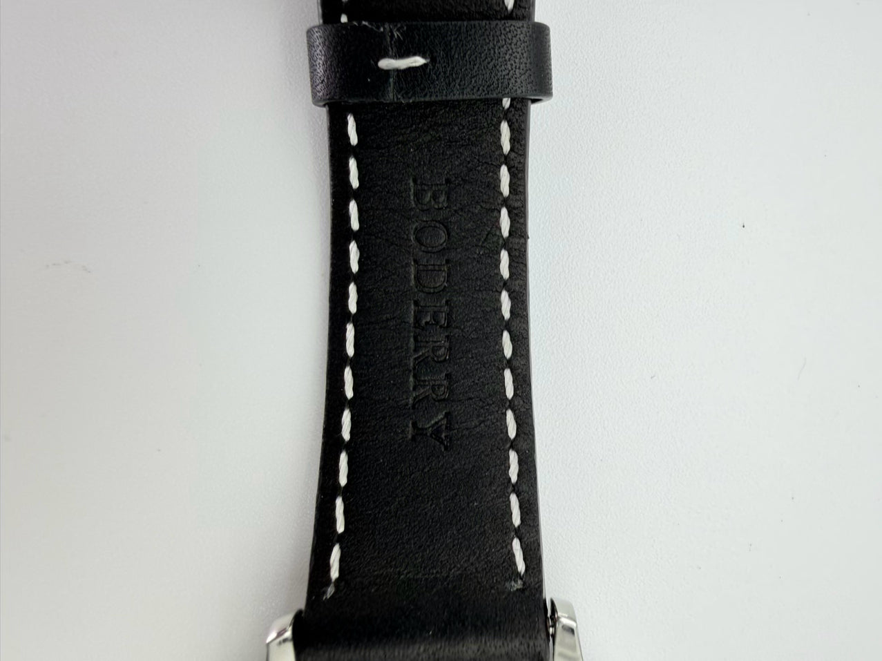 BODERRY Purple Stainless Steel Leather Automatic Watch