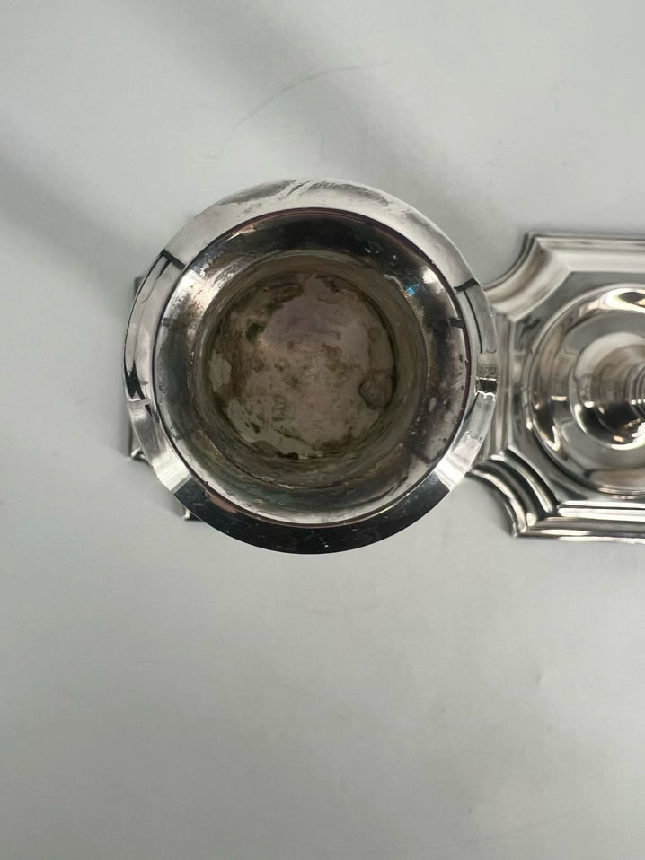 CHELSEA HOUSE Silver Plate Pair of 1984 Candleholders