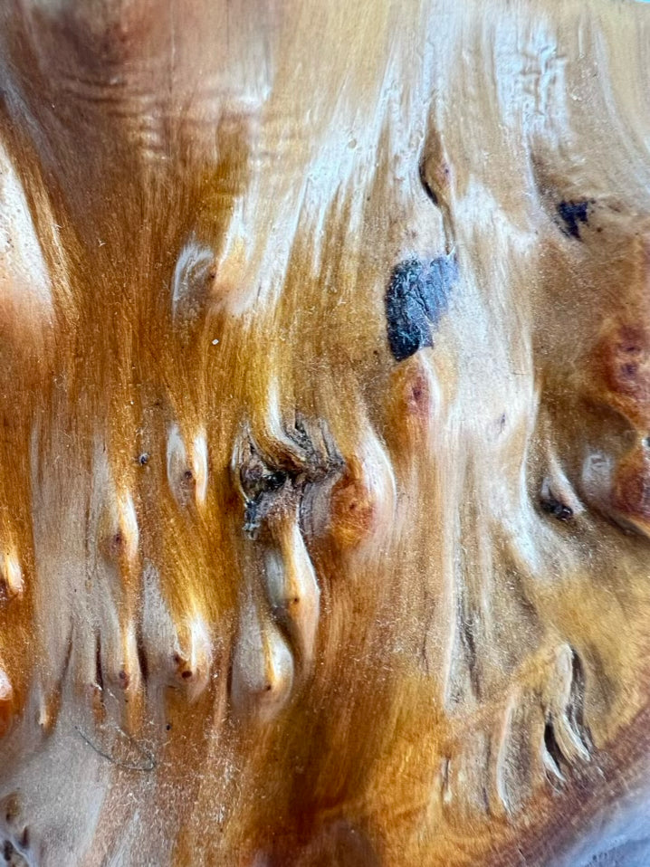 Brown Wood Carved Bowl