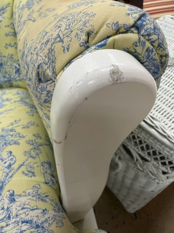 DUTAILIER White Glider Rocker Chair