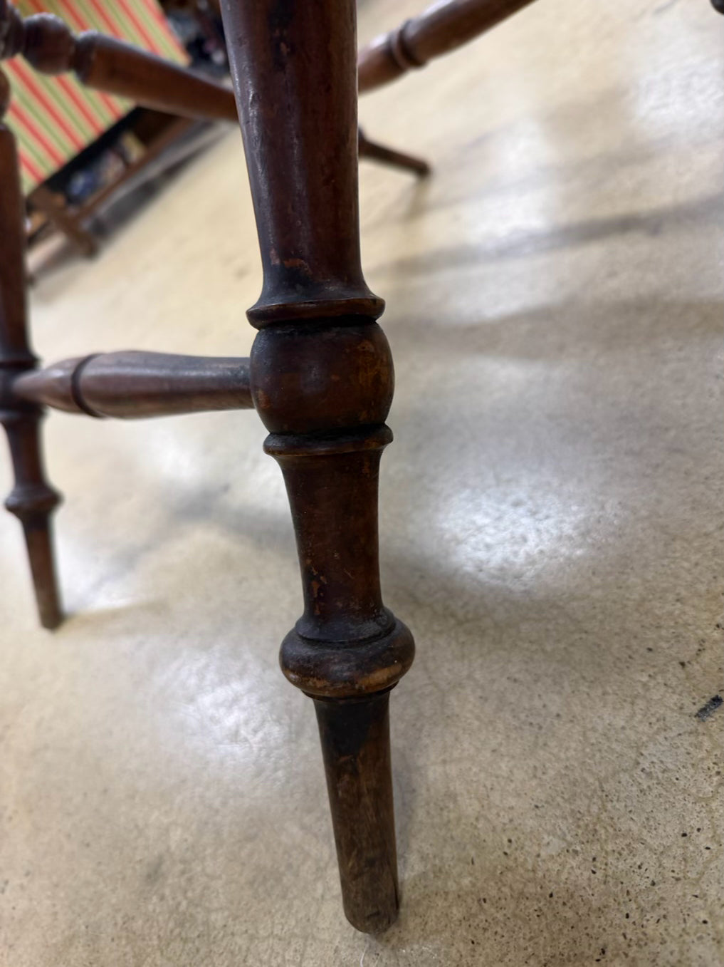 ANTIQUE Wood Folding Bar 2 Piece Table