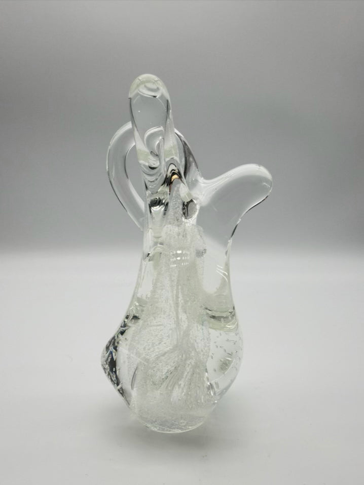 Clear & White Glass Abstract Jim Karg Object