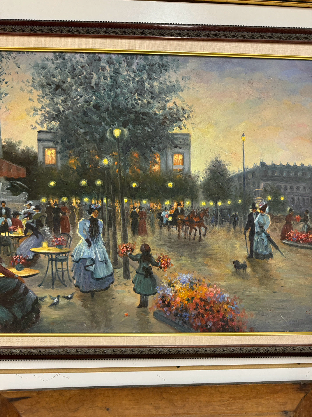 C. KEIFFER "Bustling Boulevard" Painting