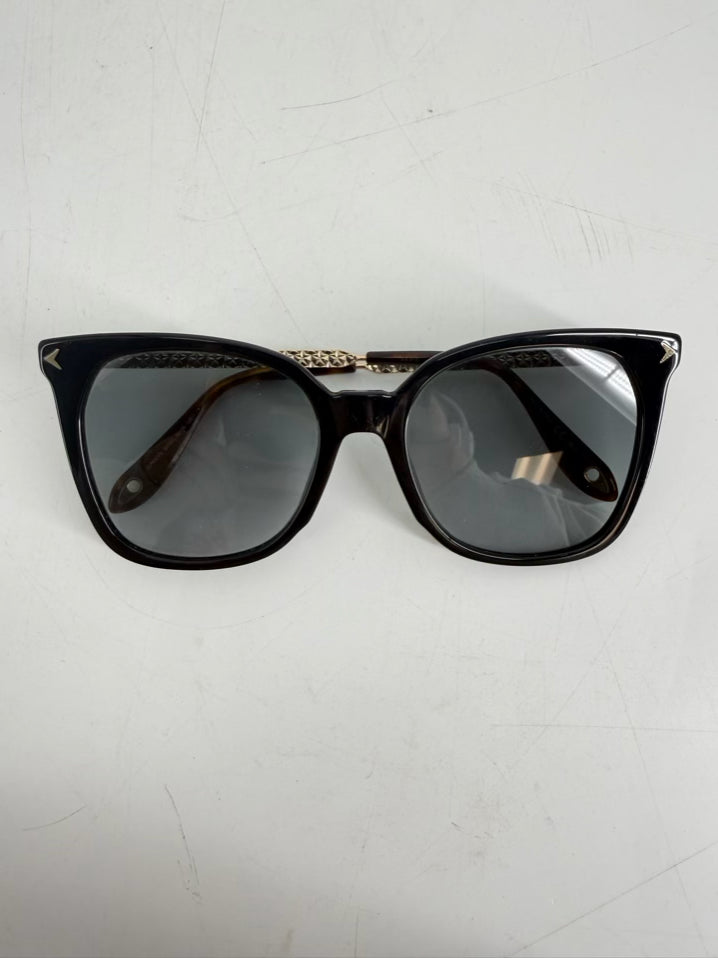 GIVENCHY Black & Gold Sunglasses w/ Case